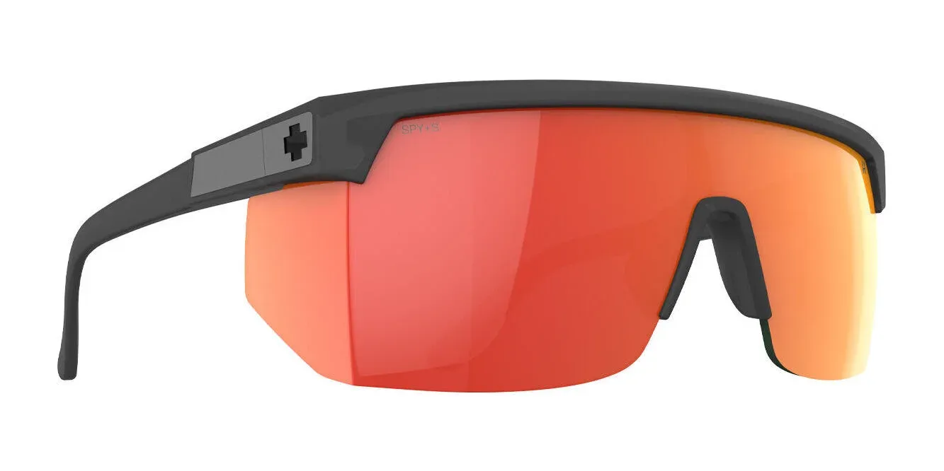 Spy Super Flynn ANSI Translucent Matte Black Happy Gray Green Orange Mirror