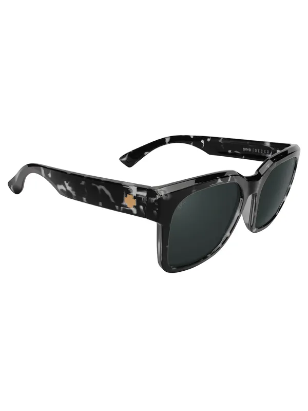 Spy Dessa Black Marble Tort Happy Grey Green Black Mirror