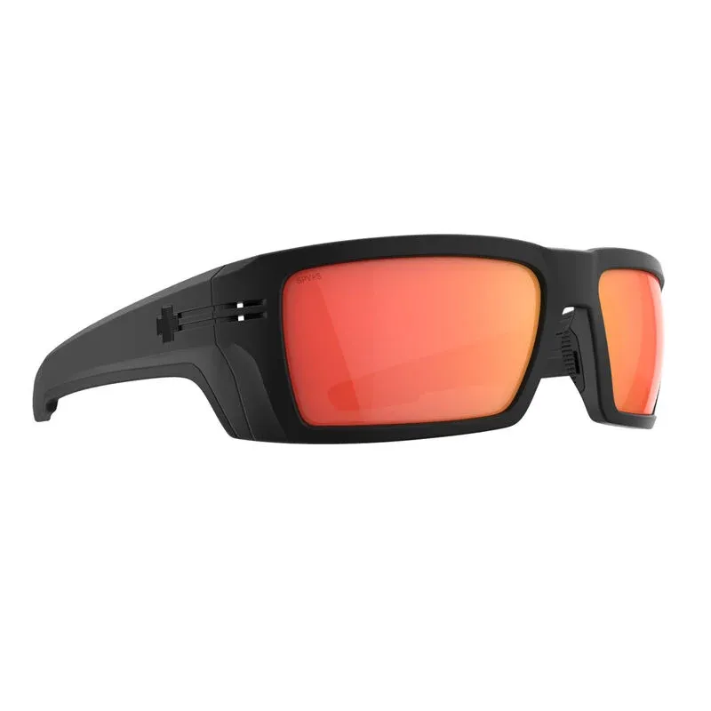 Spy Rebar ANSI RX Matte Black Happy  Bronze Red Mirror