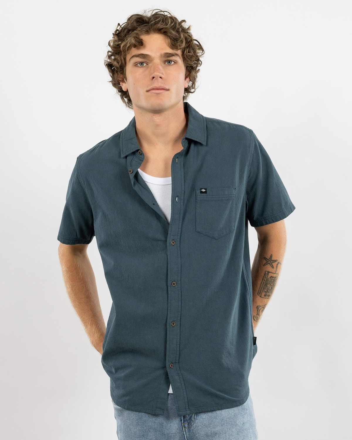 Rip Curl Classic Surf Washed S/S Pine