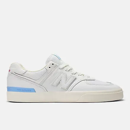 NB Numeric 574 Vulc White/Baby Blue