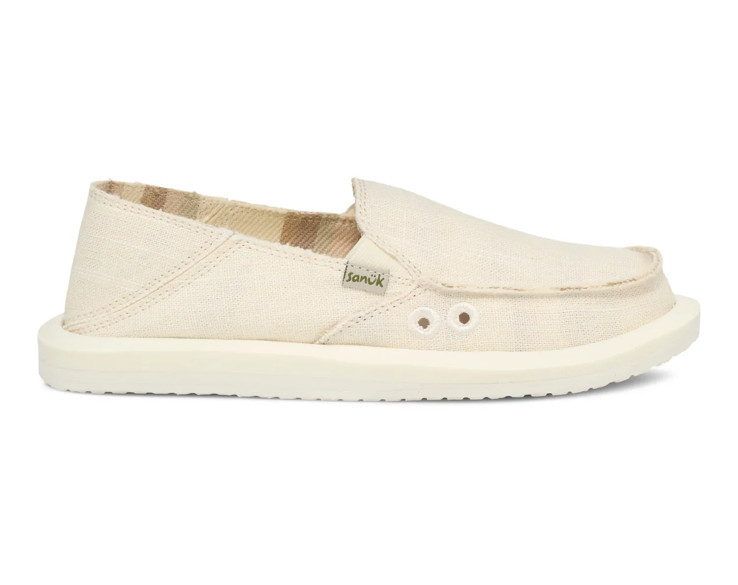 Sanuk Donna Hemp White
