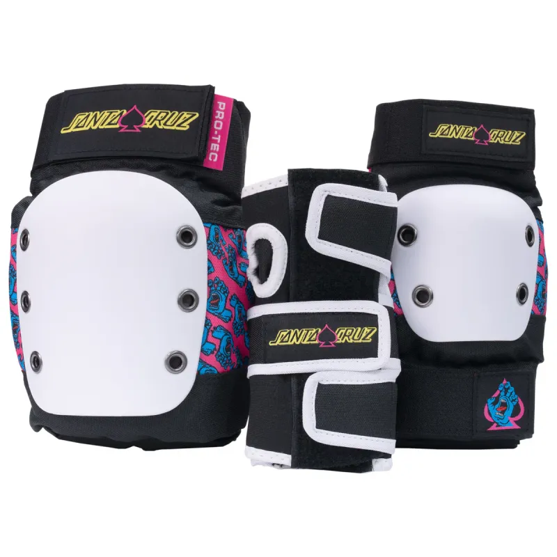 PRO-TEC JR 3-PACK PAD SET SANTA CRUZ SML