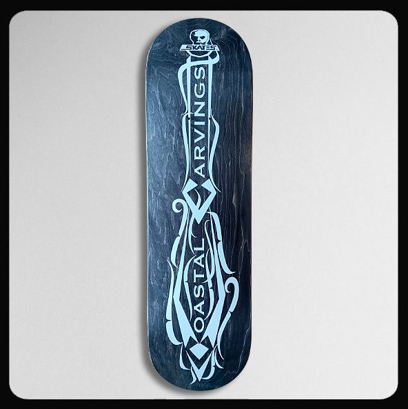 SKULL DECK COASTAL CARVINGS PADDLE 8.5x32