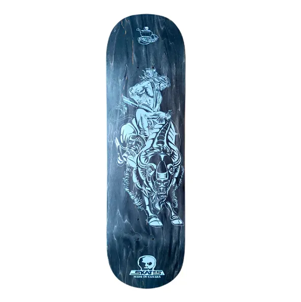 SKULL DECK COASTAL CARVINGS BUFFALO 8.75x32
