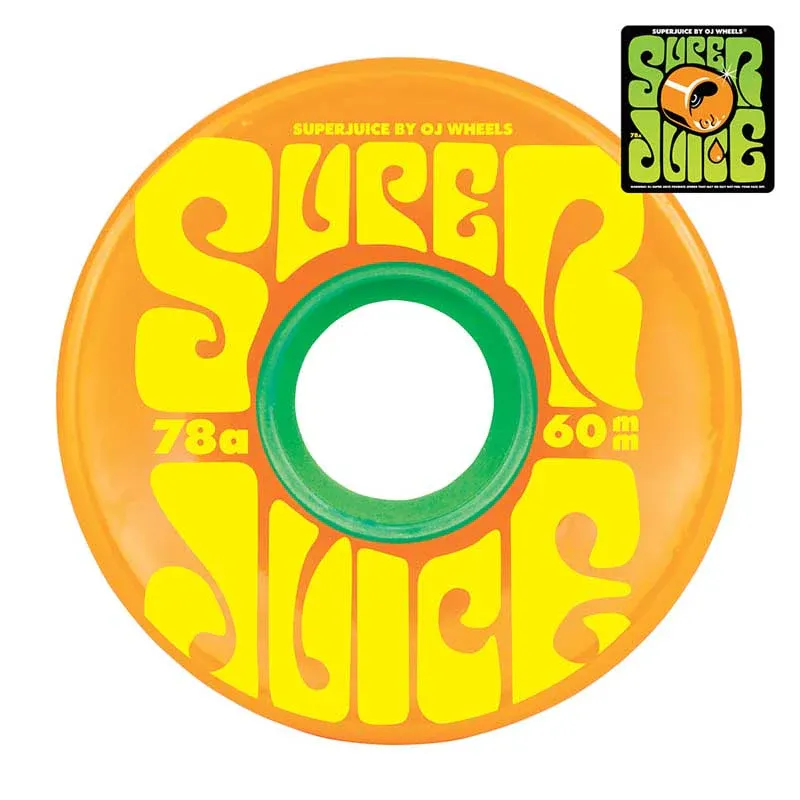 OJS WHEELS SUPER JUICE ORN YEL 87A 60mm