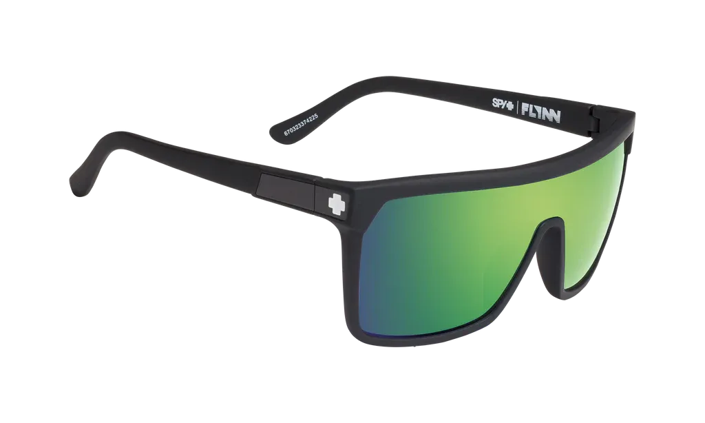 Spy Flynn Matte Black Happy Bronze  Green Mirror