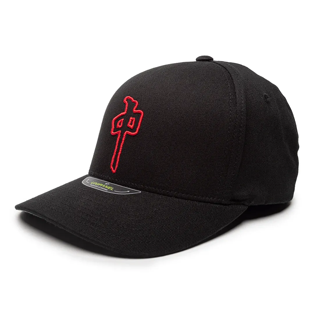 RDS FLEXFIT CHUNG PUFFY OUTLINE Blk/Blk/Red Sml/Med