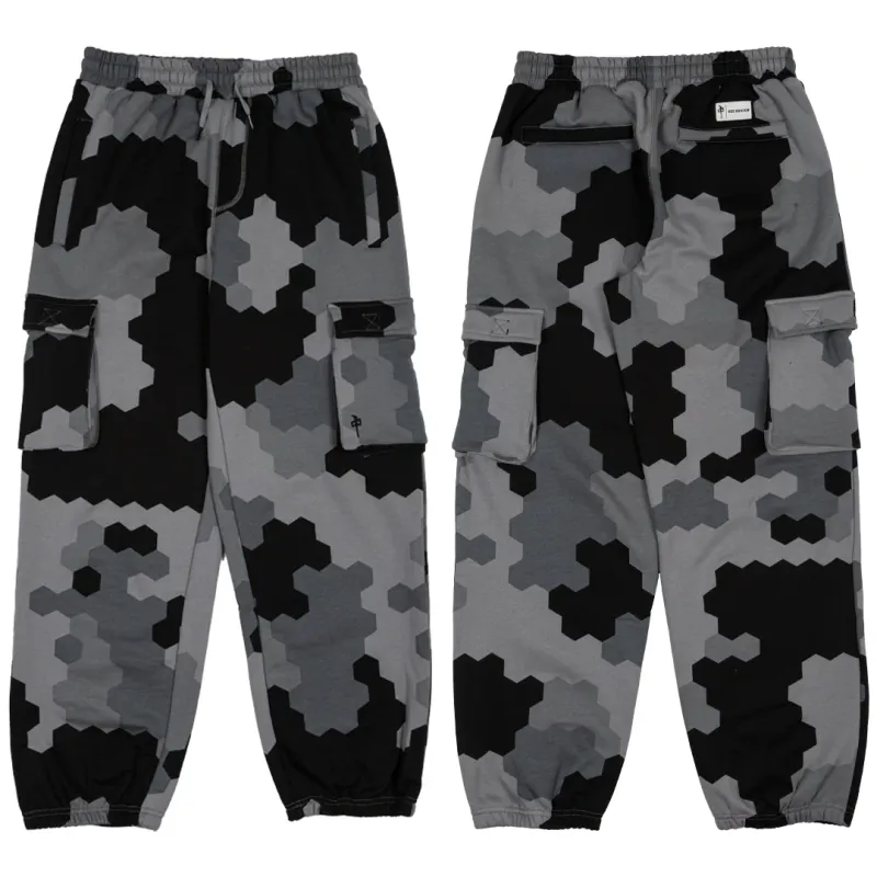 RDS SWEATPANT POLYGON CARGO Grey/Blk/Camo