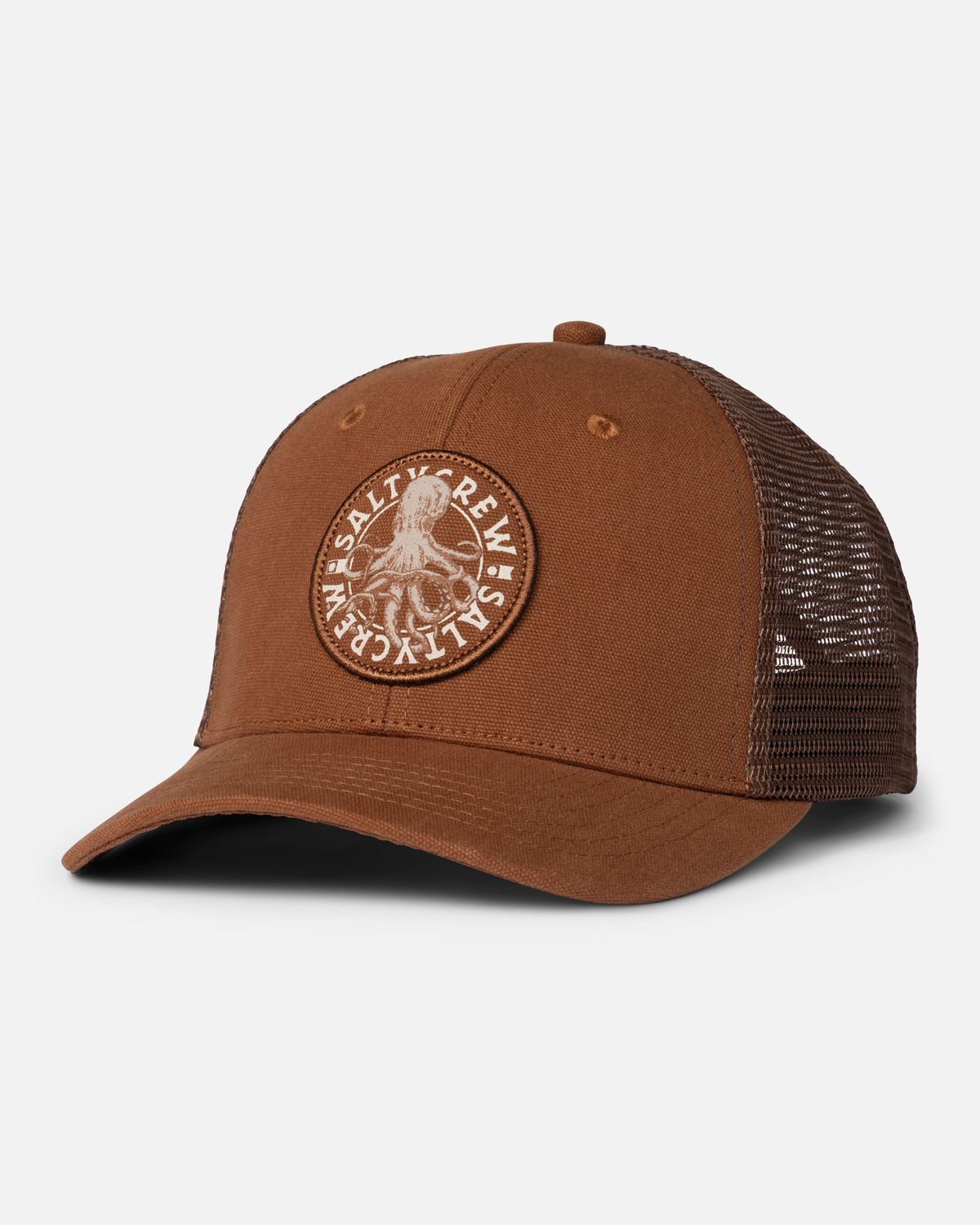 Salty Crew Tentacles Trucker Retro Brown