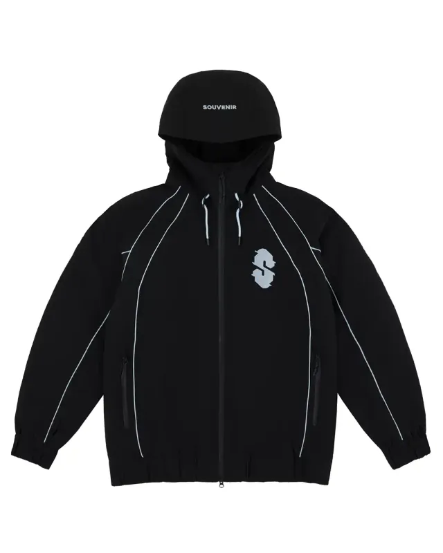 Souvenir Insulated Track Jacket Black