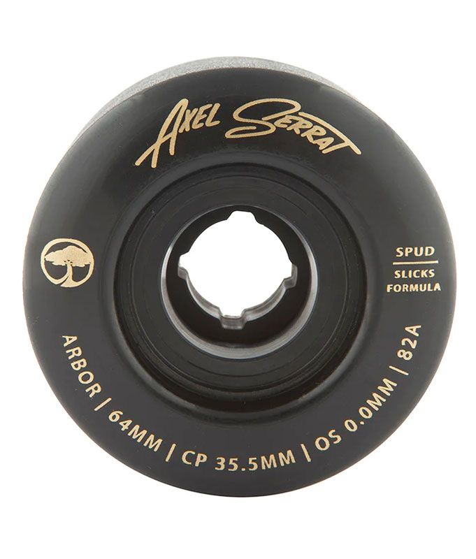ARBOR WHEELS SPUD AXEL SERRAT BLK 82A 64mm