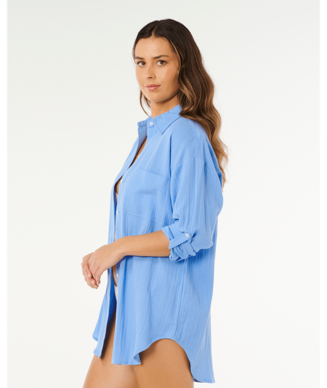 Rip Curl Linen LS Cornflower Blue