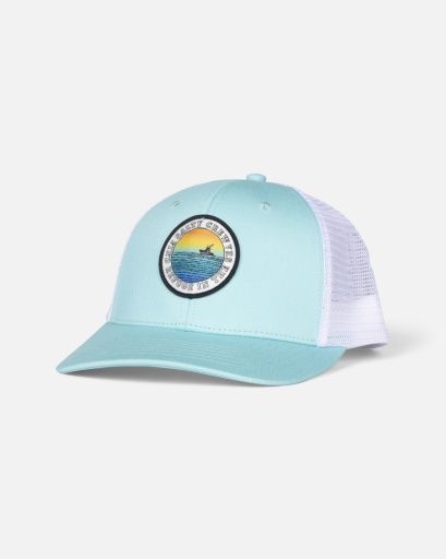 PATCHED RETRO TRUCKER, Color: SEAFOAM, Size: 1Sz