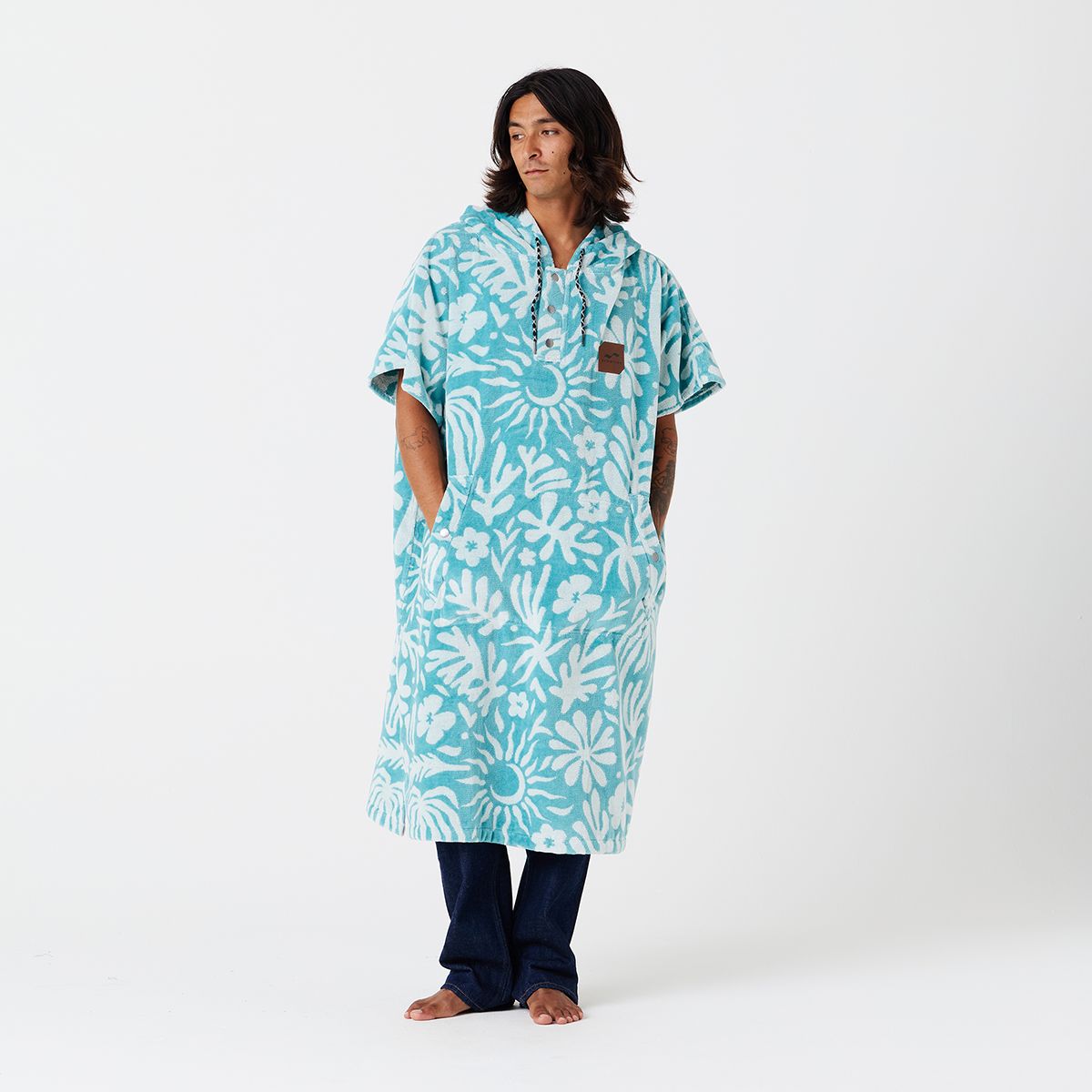 Slowtide Sunny Poncho Sky Blue