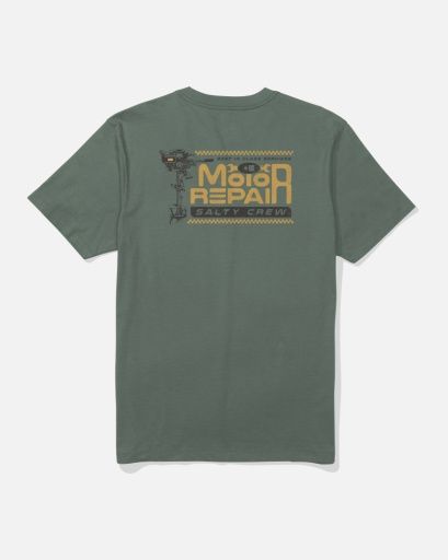 MOTOR REPAIR SS TEE, Color: LAUREL WREATH, Size: S