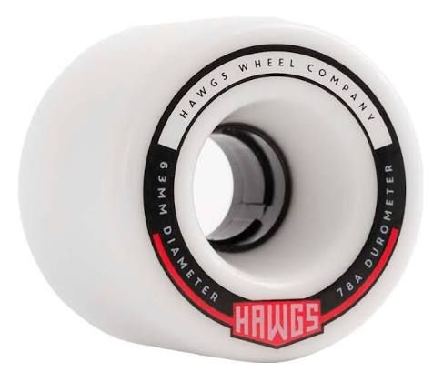 LANDYACHTZ 63MM FATTIE HAWGS WHITE 78A