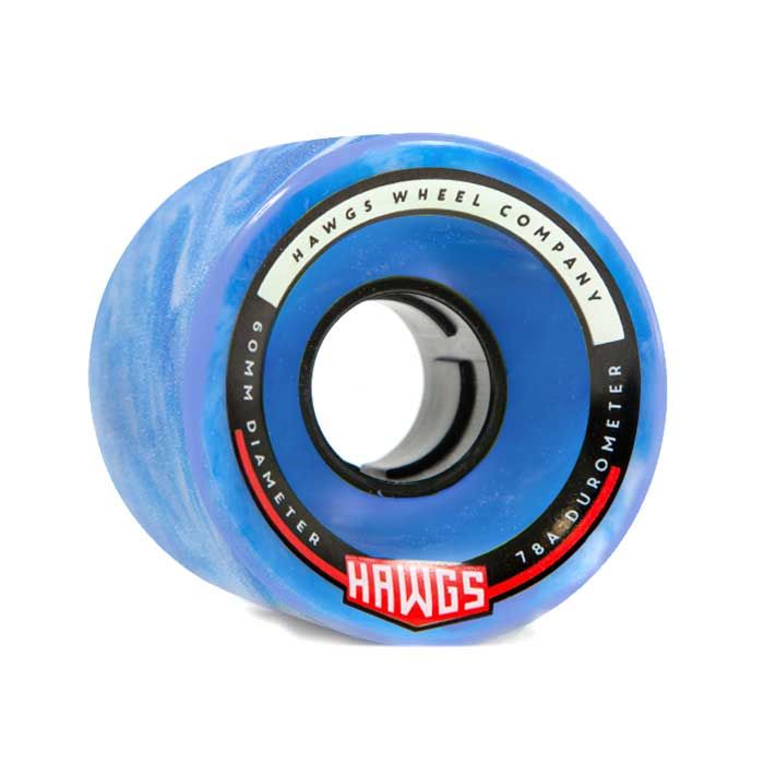 HAWGS 60mm Chubby Hawgs  Blue/White Swirl 78a Stoneground