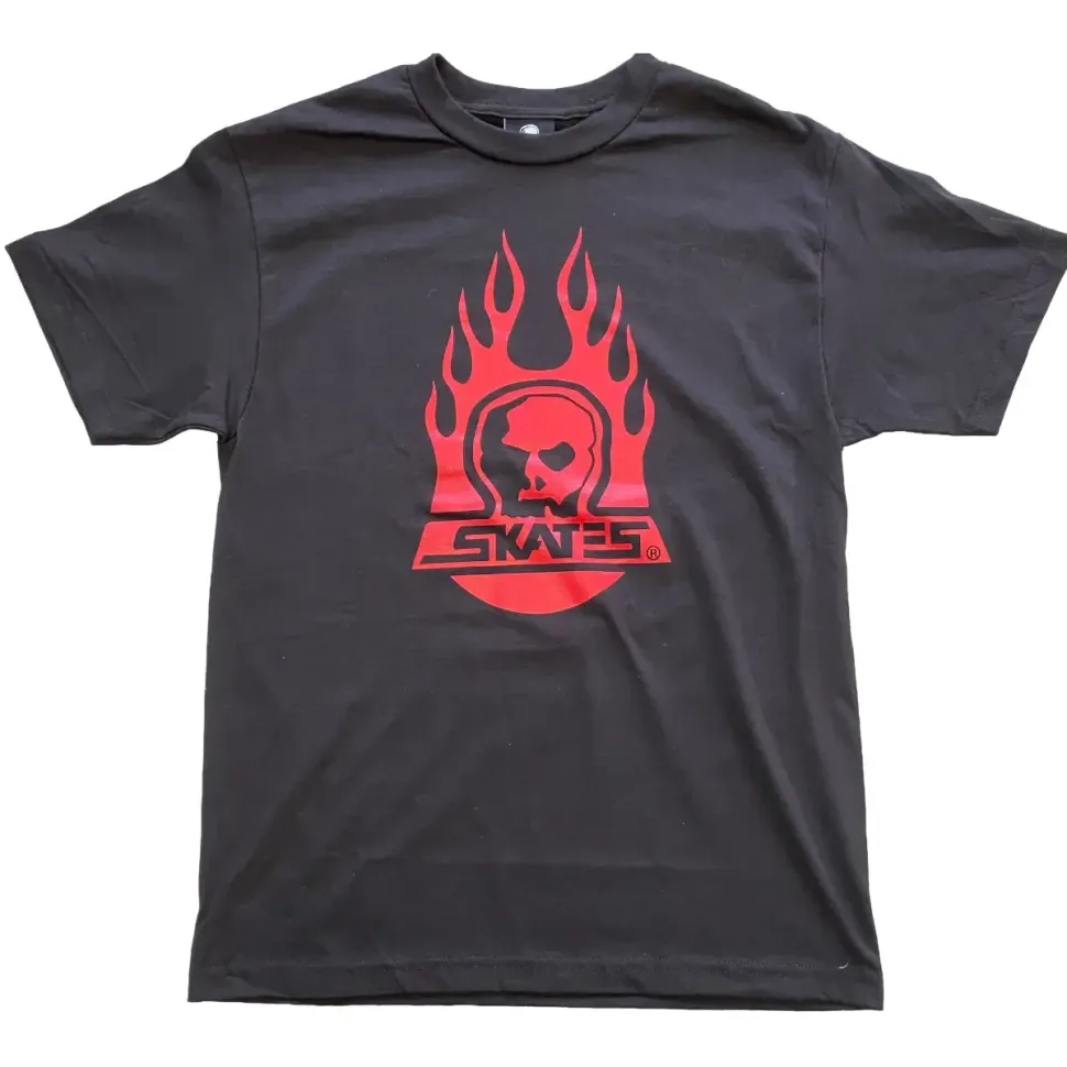 Skull Skates Tee Burnt Fireball Burbs
