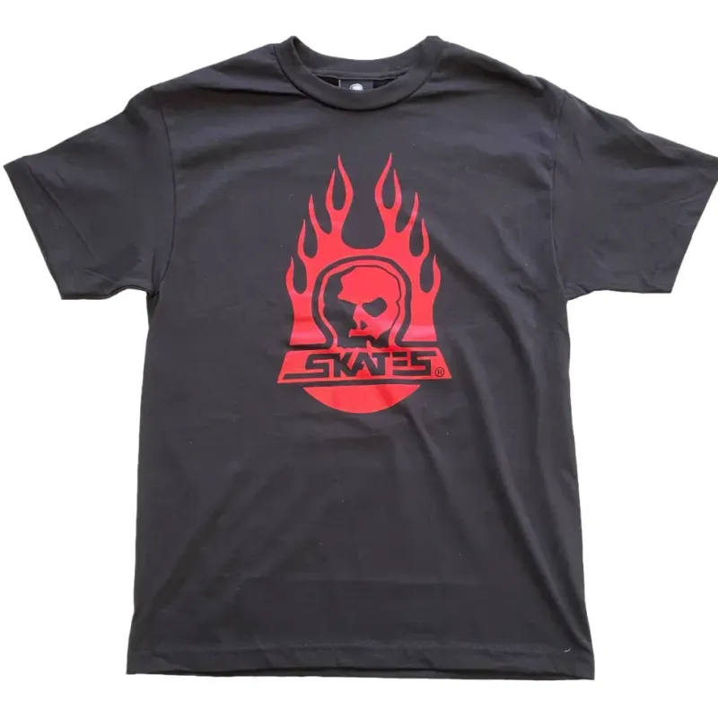 Skull Skates Tee Burnt Fireball Burbs