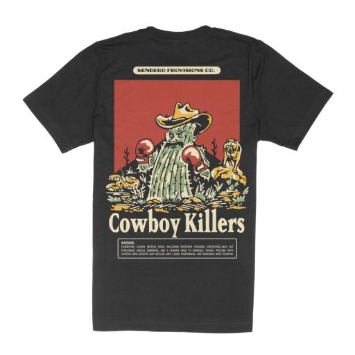 COWBOY KILLERS T-SHIRT, Color: BLACK, Size: Small