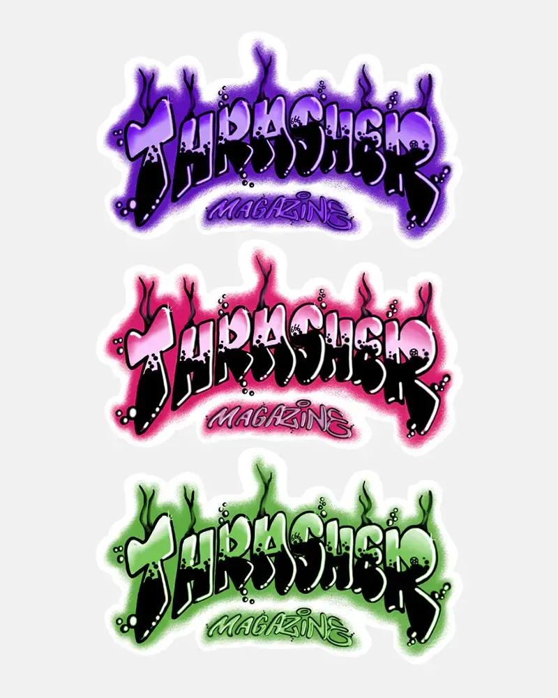 Thrasher AIRBRUSH STICKER ASSORTED