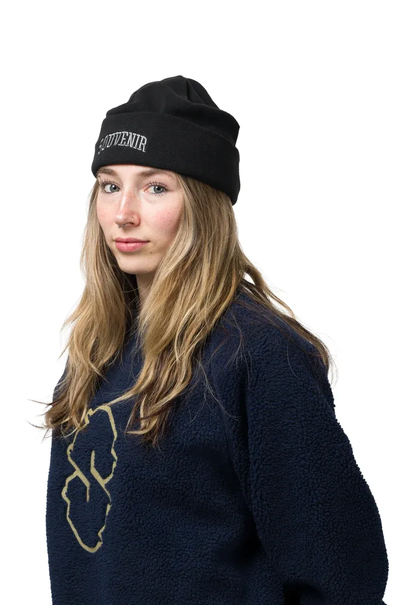 Souvenir Fleece Beanie Black