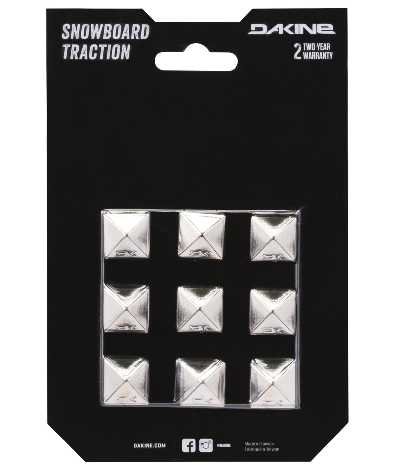 Dakine Pyramid Studs Chrome