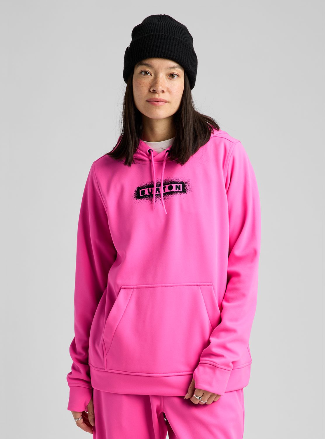 Burton Wmns Oak Pullover Hoodie Shockwave Pink