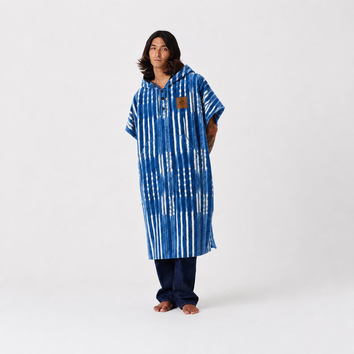Slowtide Kyoto Ex-Warm Poncho Navy