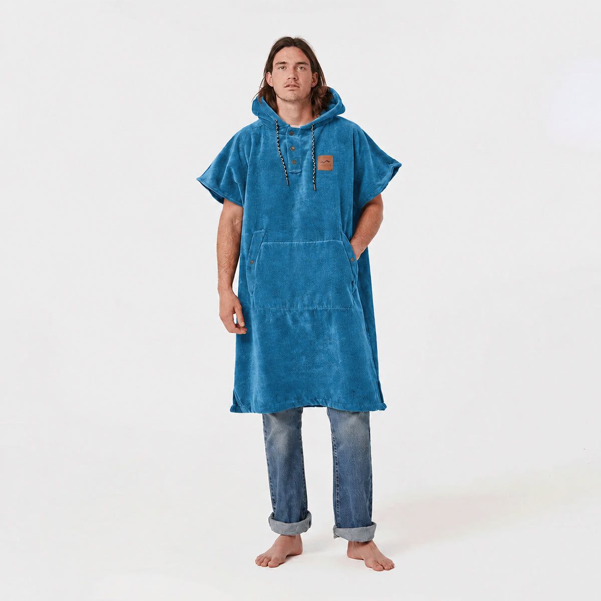 Slowtide The Digs Poncho Indigo
