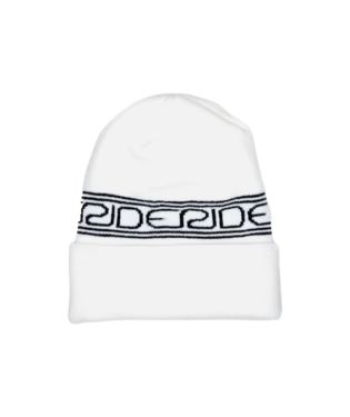 Ride Zero Logo Beanie White