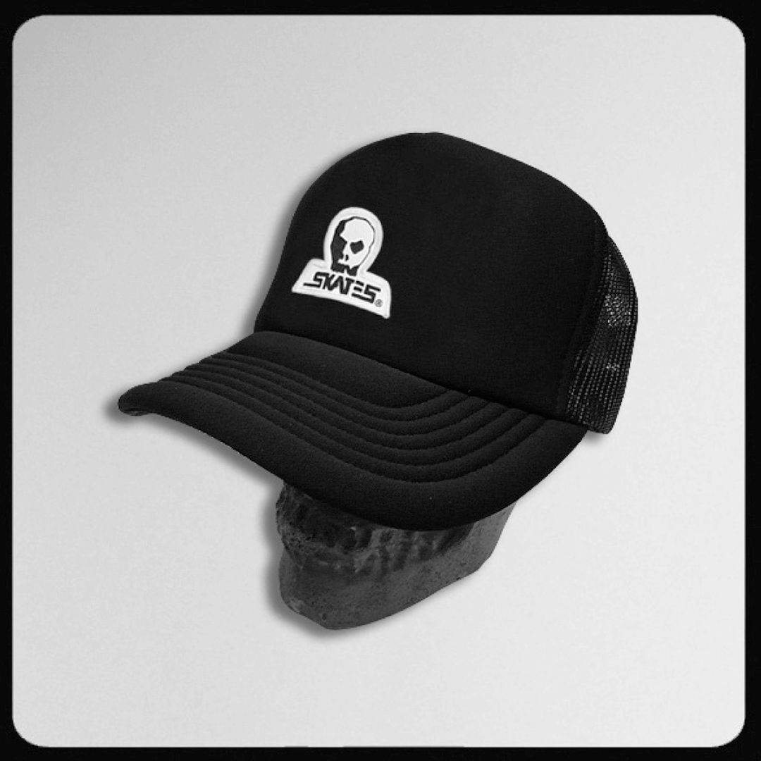 Skull Mesh Cap Small Diecut Patch Logo