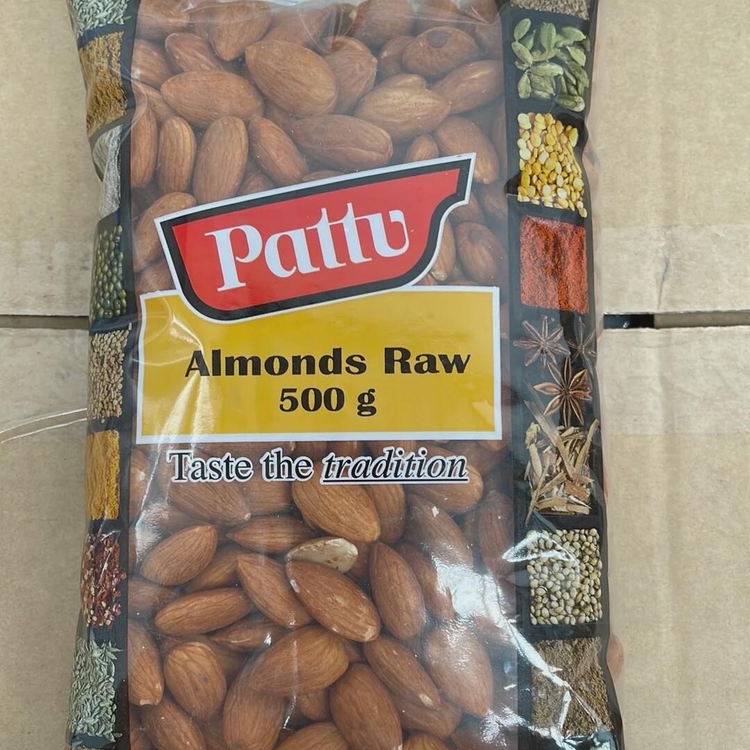 Almonds Raw 500g Pattu