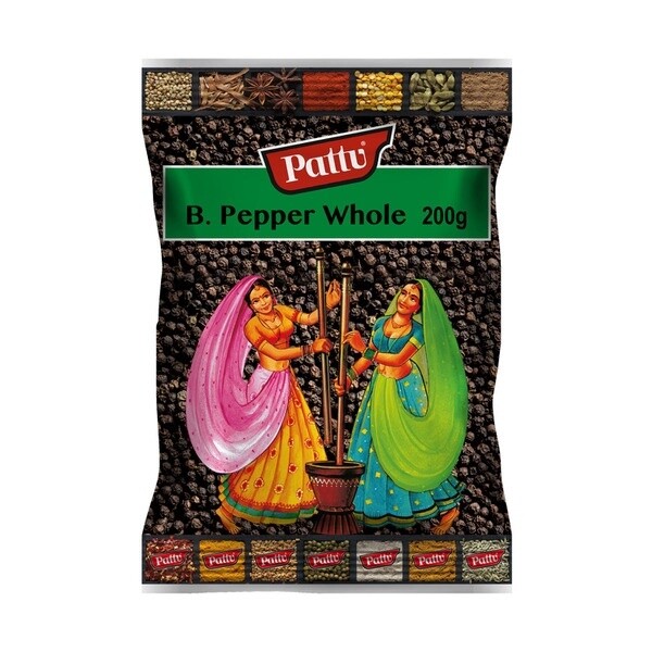 Pattu Black Pepper Whole 200g