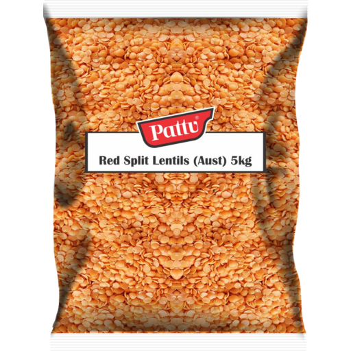 Red Split Lentils (Aust) 5kg Pattu