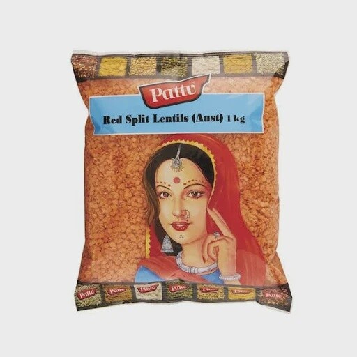Pattu Red Split Lentils (Aus) 1kg