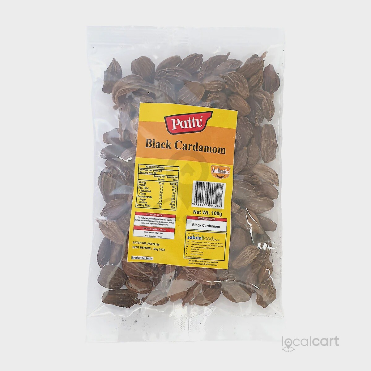 Pattu Cardamom Black 100g