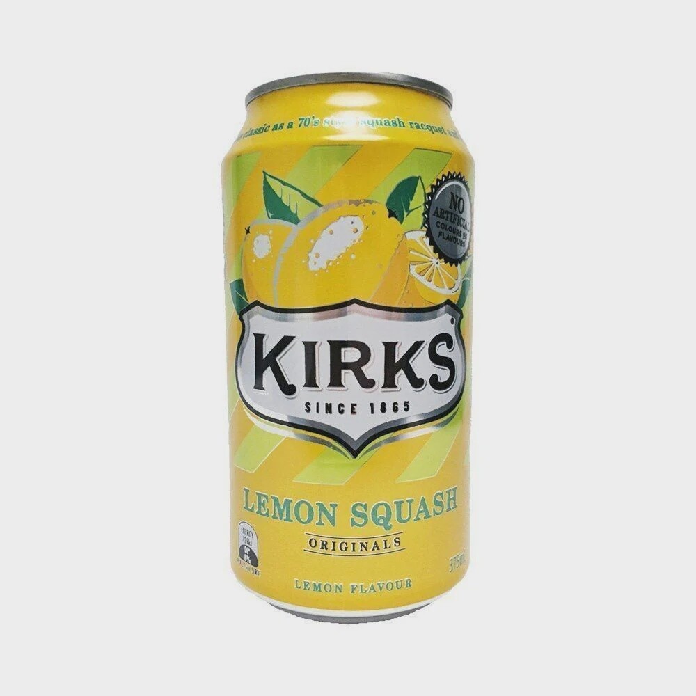 Kirks Lemon Squash 375ml can