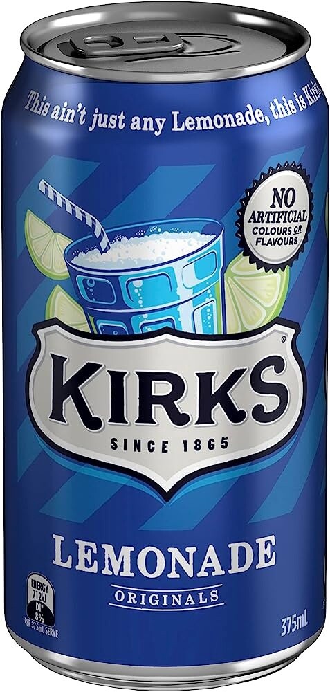 Kirks Lemonade 375ml can