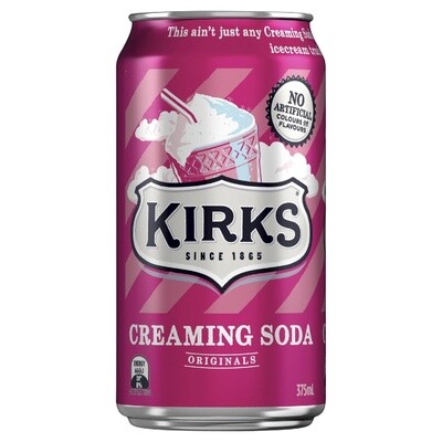 Kirks Creaming Soda 375ml can