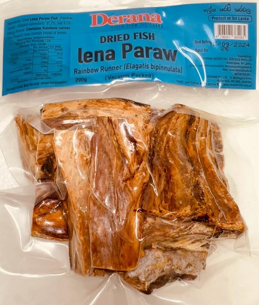 Derana Dried Fish Lena Paraw Vac pack 200g