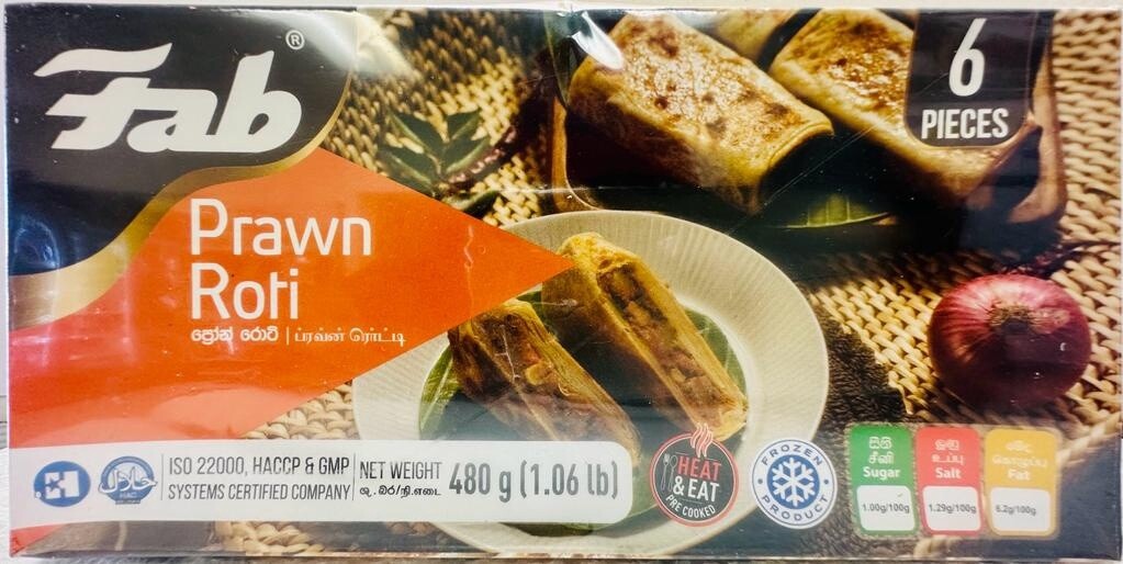 FAB Prawn Roti 6pcs 480g