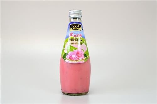 Euro Rose Milk Drink with Basil Seeds 290ml