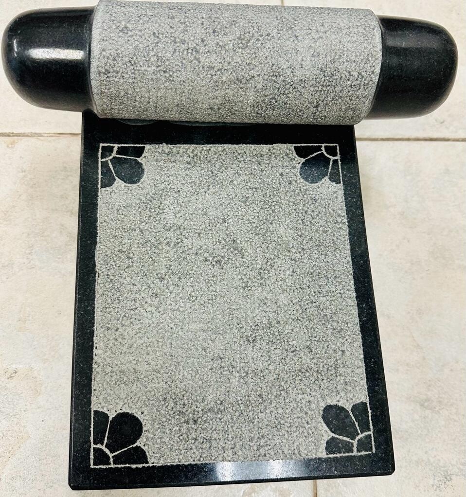 Black Granite Kitchen Grinding Stone 12&quot;x8&quot;