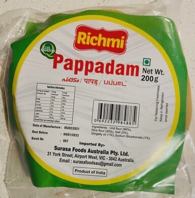 Richmi Pappadam 200g