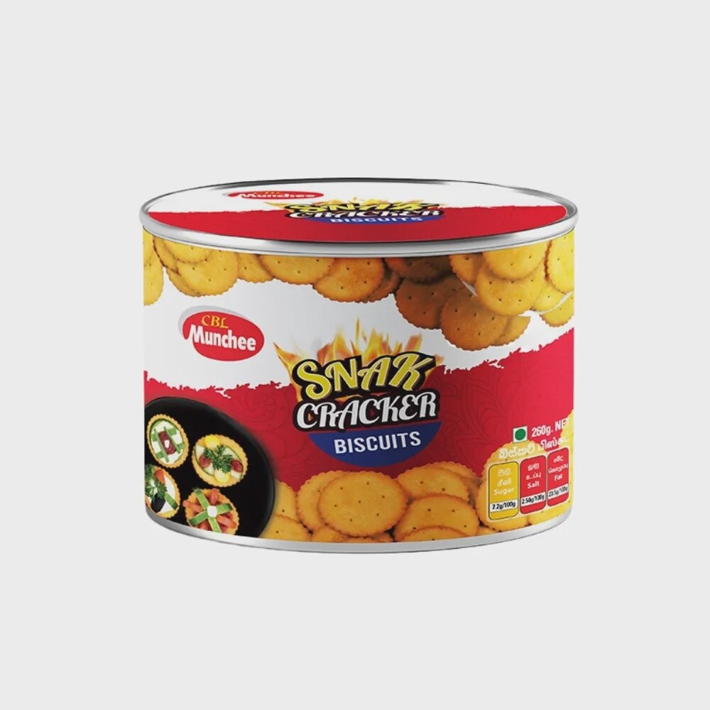Munchee Snack Crackers 260g Tin