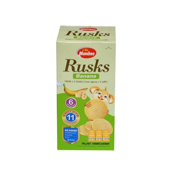 Munchee Baby Rusk Banana 100g