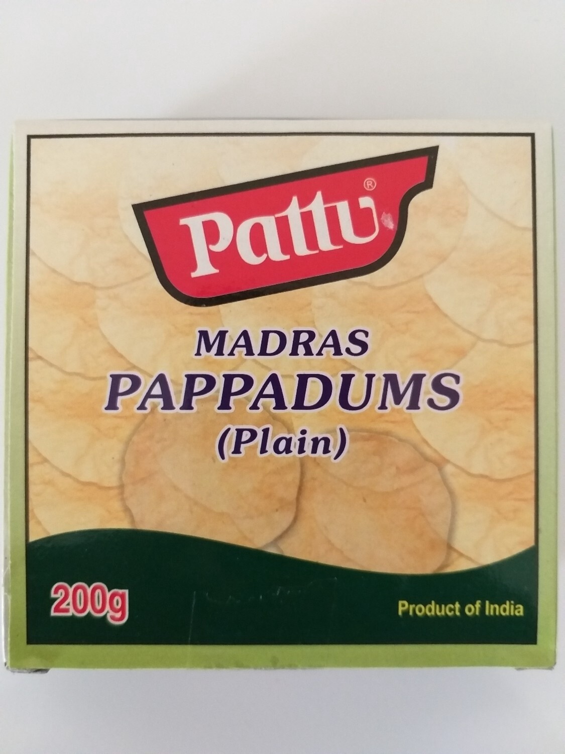 Pattu Pappadam Plain Madras 200g
