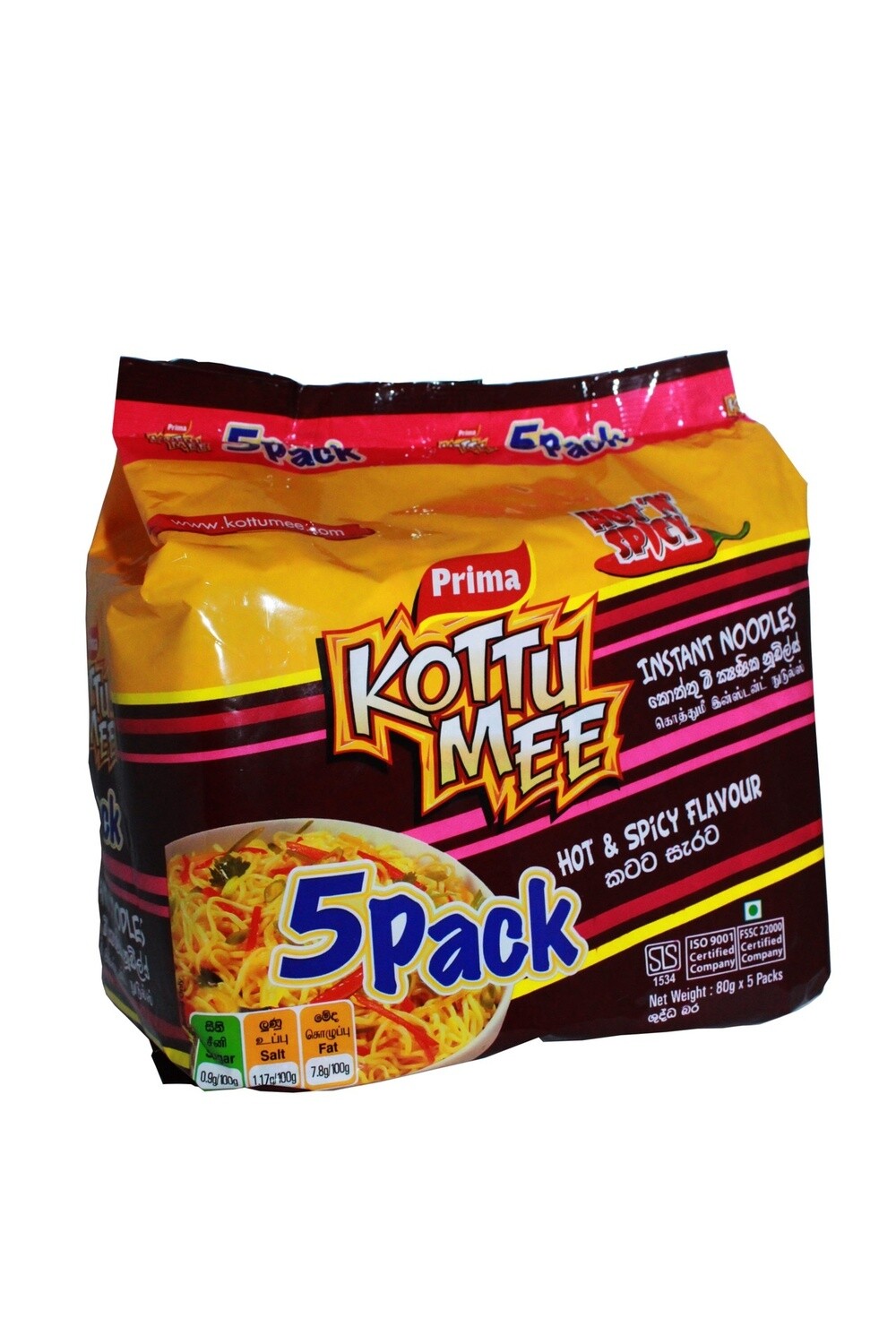 Prima Kottumee Hot &amp; Spicy - 80gx5